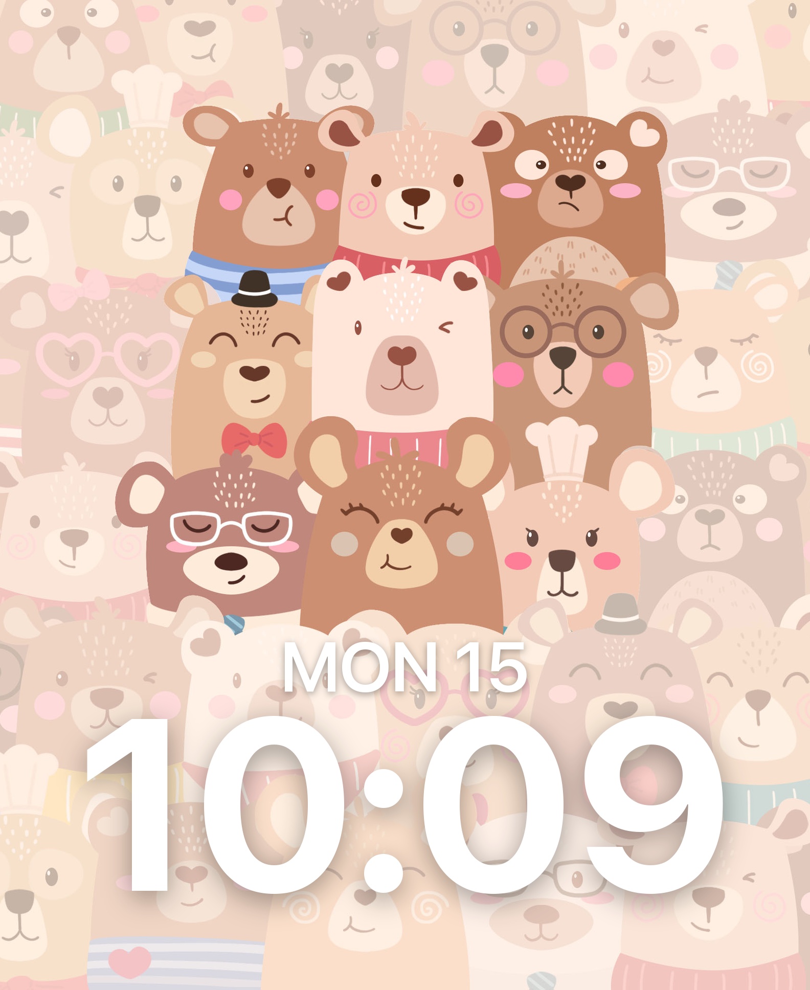Cozy Bear Parade watch face